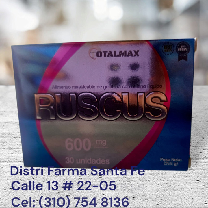 RUSCUS 600MG X 30 CAPSULAS (HEMORROIDES)