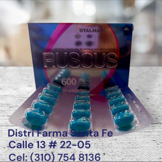 RUSCUS 600MG X 30 CAPSULAS (HEMORROIDES)