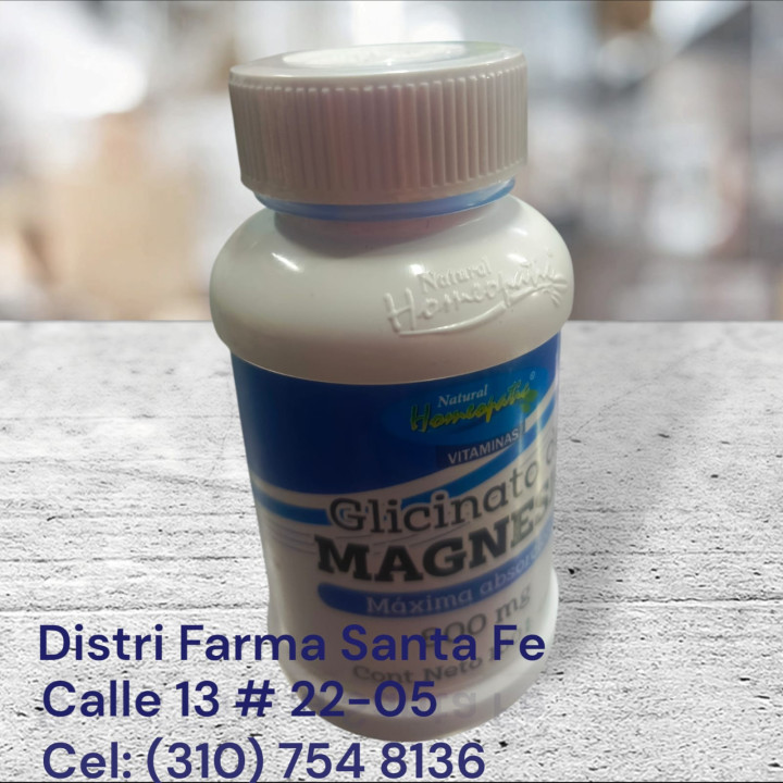GLICINATO DE  MAGNESIO 800MG X 100 CAPSULAS