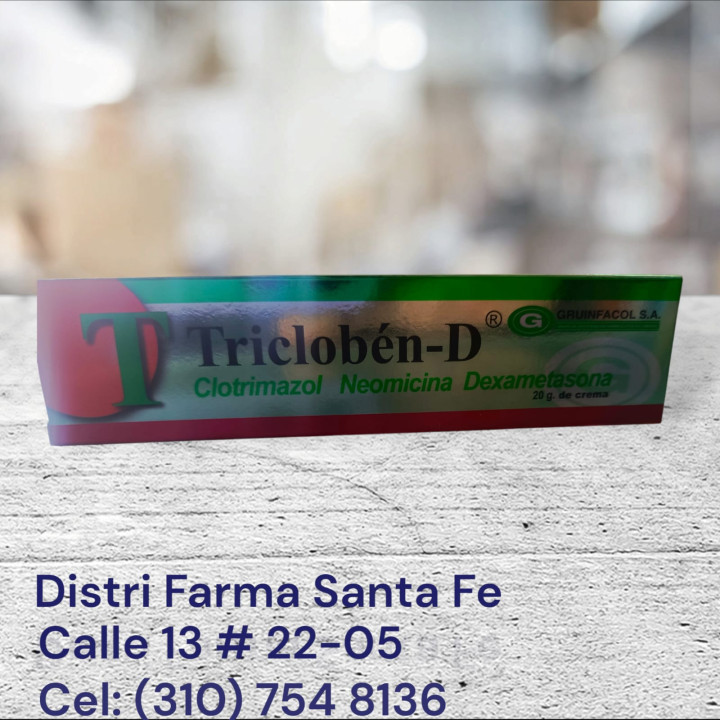 TRICLOBEN-D CREMA X 20GR (CLOTR-NEOM+DEXAM)