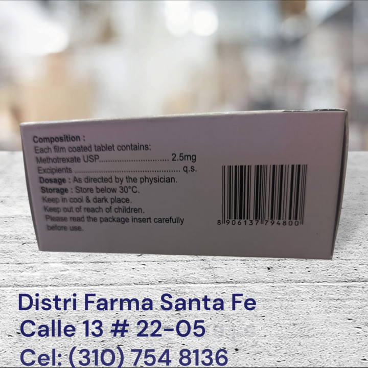 METHOTREXATE 2.5MG X  100 TABLETAS