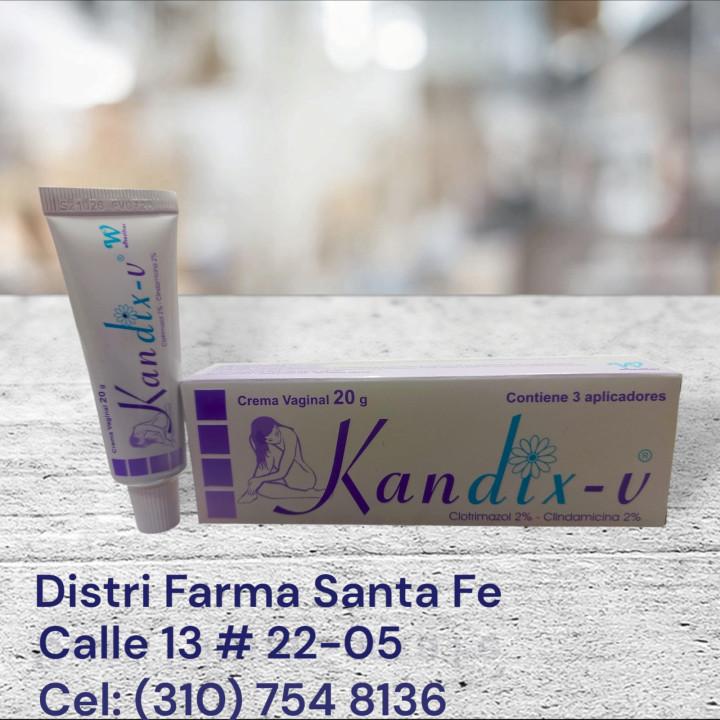 KANDIX-V CREMA VAGINAL X 20G (CLOTRIMAZ+CLINDAMIC)