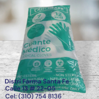 GUANTE ALFA CIRUGIA PAQUETE X 12 PARES (IVA)