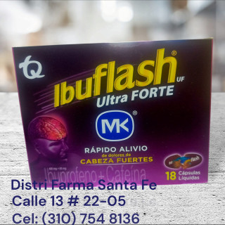 IBUFLASH FORTE MK 400MG X 24 CAPSULAS (TQ)