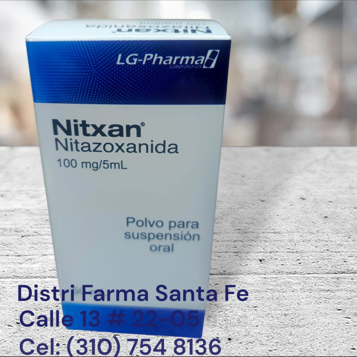 NITXAN FRASCO X 60ML (NITAZOXANIDA 100MG X 5ML)