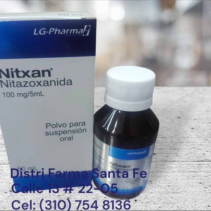 NITXAN FRASCO X 60ML (NITAZOXANIDA 100MG X 5ML)