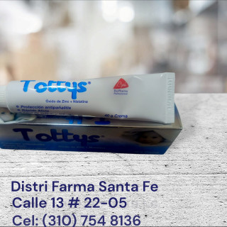 TOTTYS CREMA X 40GR (ANTIPAÑALITIS ZINC +NISTATI)