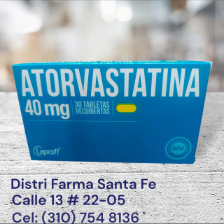 ATORVASTATINA LAPROFF 40MG X 30 TABLETAS
