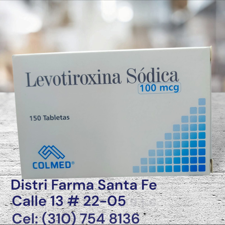 LEVOTIROXINA COLMED 100MCG X 150 TABLETAS