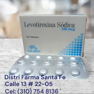LEVOTIROXINA COLMED 100MCG X 150 TABLETAS
