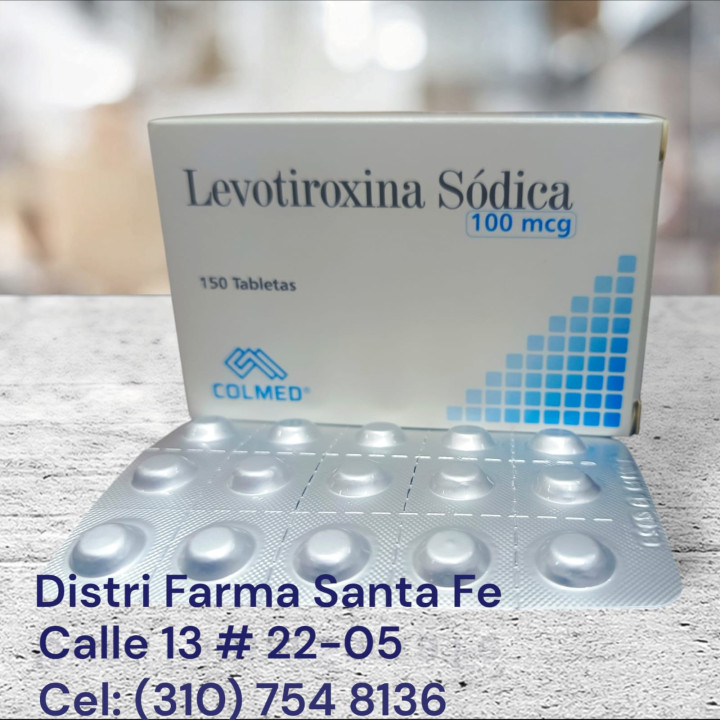 LEVOTIROXINA COLMED 100MCG X 150 TABLETAS