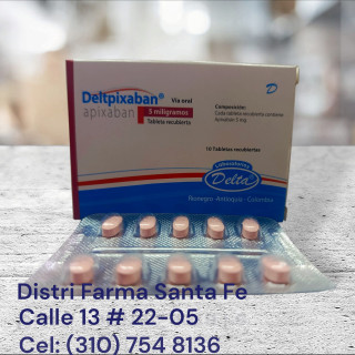 APIXABAN 5MG X 10 TABLETAS (DELTPIXABAN)