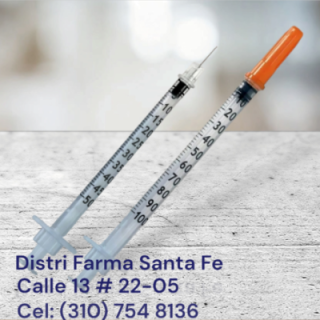 JERINGA DE INSULINA 1ML X 100 UNIDADES (IVA)