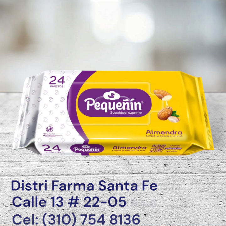 PAÑITOS PEQUEÑIN X 24 UNIDADES (AMARILLO) (IVA)