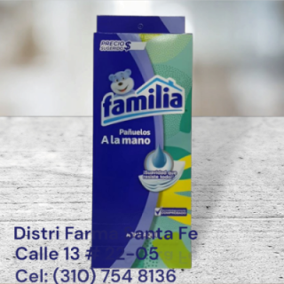 PAÑUELO FAMILIA CAJA X 10 UNIDADES (AZUL) (IVA)