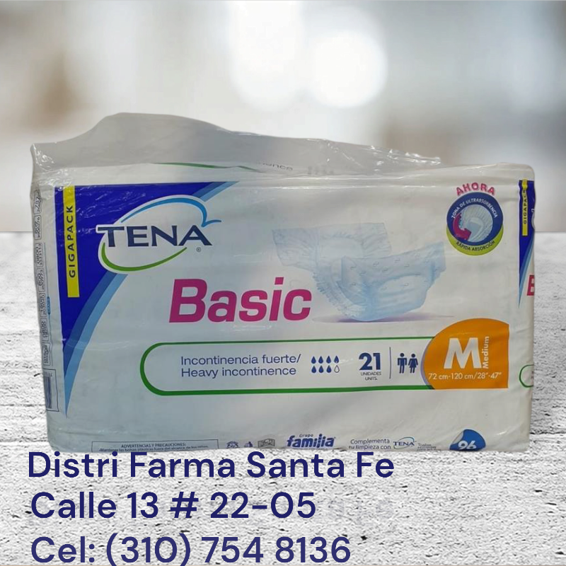 PAÑAL TENA BASIC MEDIANO X 21UNID