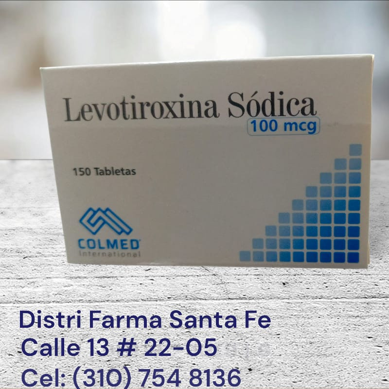 LEVOTIROXINA COLMED 100MCG X 150 TABLETAS