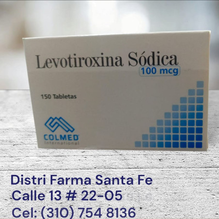 LEVOTIROXINA COLMED 100MCG X 150 TABLETAS
