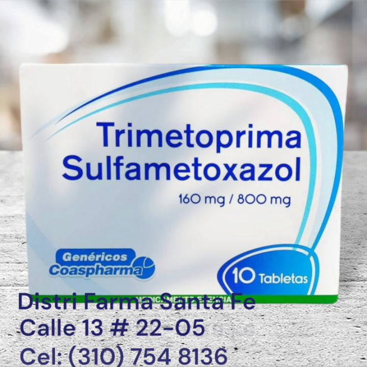 TRIMETOPRIM  COASPHARMA 160/800MG X 10 TABLETAS