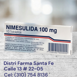 (T) NIMESULIDA 100MG X 10 TABLETAS