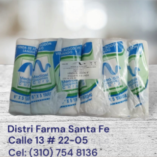 VENDA DE ALGODON 6" X 5 YARDAS