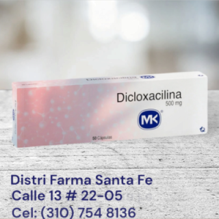 DICLOXACILINA GENFAR 500MG X 50 CAPSULAS