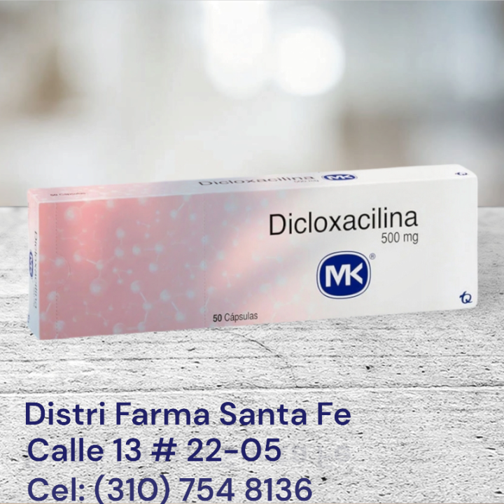 DICLOXACILINA GENFAR 500MG X 50 CAPSULAS