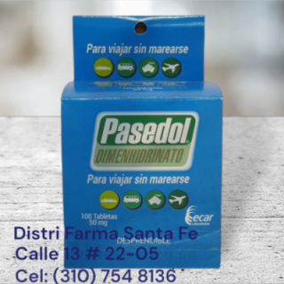PASEDOL 50MG X 100 TABLETAS (DIMENHIDRINATO)