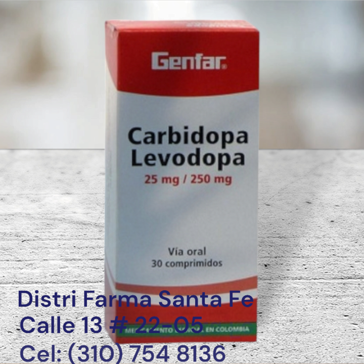 CARBIDOPA/LEVODOPA GENFAR X 30 TABLETAS