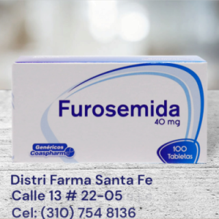 FUROSEMIDA COASPHARMA 40MG X 100 TABLETAS