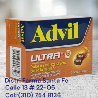 ADVIL ULTRA X 40 CAPSULAS (CAFE)