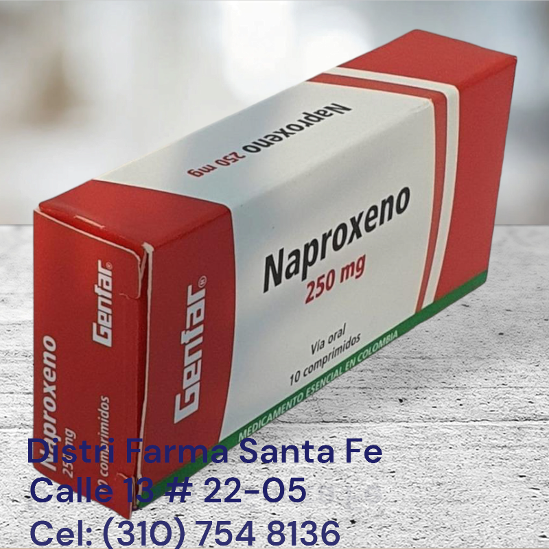 NAPROXENO GENFAR 250MG X 10 CAPSULAS