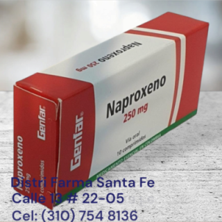 NAPROXENO GENFAR 250MG X 10 CAPSULAS