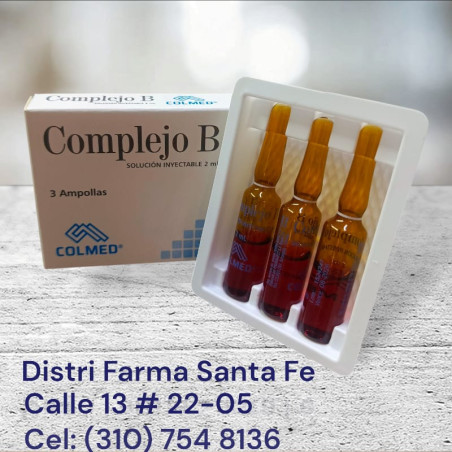 COMPLEJO B INY 2ML X 3 AMPOLLAS COLMED