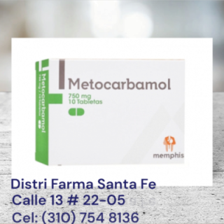 METOCARBAMOL MEMPHIS 750MG X 10 TABLETAS