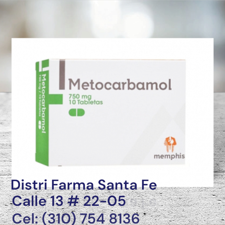 METOCARBAMOL MEMPHIS 750MG X 10 TABLETAS