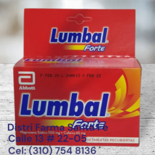 LUMBAL FORTE X 36 TABLETAS (ROJO)