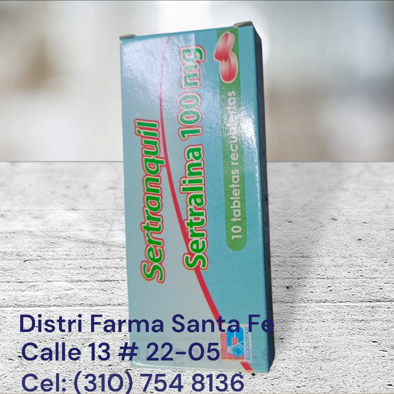 SERTRANQUIL 100MG X 10 TABLETAS (SERTRALINA) (BF)