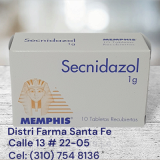 SECNIDAZOL MEMPHIS 1GR X 10 TABLETAS