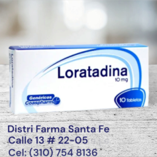 LORATADINA COASPHARMA 10MG X 10 TABLETAS