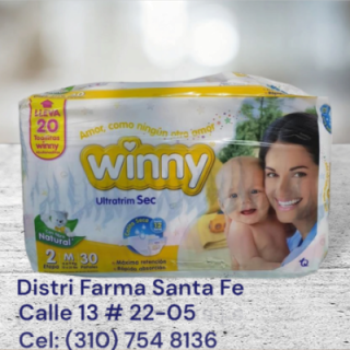PAÑAL WINNY ETAPA 2X30 UNIDADES (IVA) (TQ)