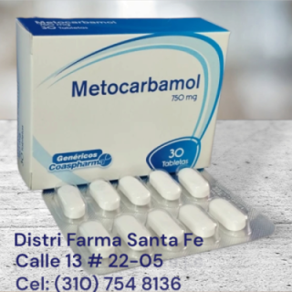 METOCARBAMOL COASPHARMA 750MG X 30 TABLETAS