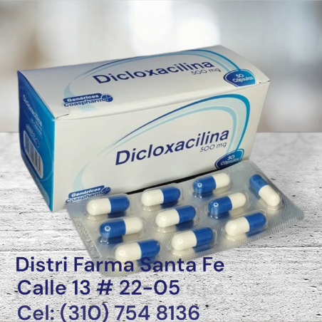 DICLOXACILINA COASPHARMA 500MG X 50 CAPSULAS