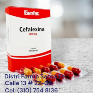 CEFALEXINA GENFAR 500MG X 10 CAPSULAS