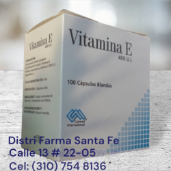 VITAMINA E COLMED  400 UI X 100 PERLAS (CAJA)