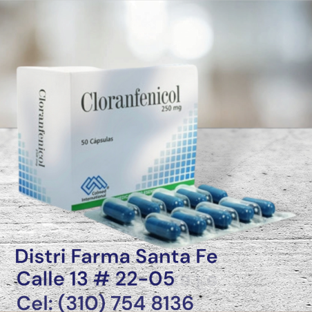 CLORANFENICOL 250 MG X 50 CAPSULAS
