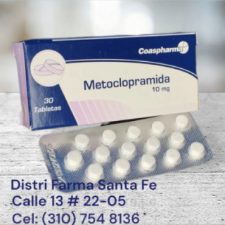 METOCLOPRAMIDA COASPHARMA 10MG X 30 TABLETAS
