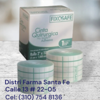 FIXOSAFE CINTA QUIRURGICA 2"X 10 METROS (GRANDE)