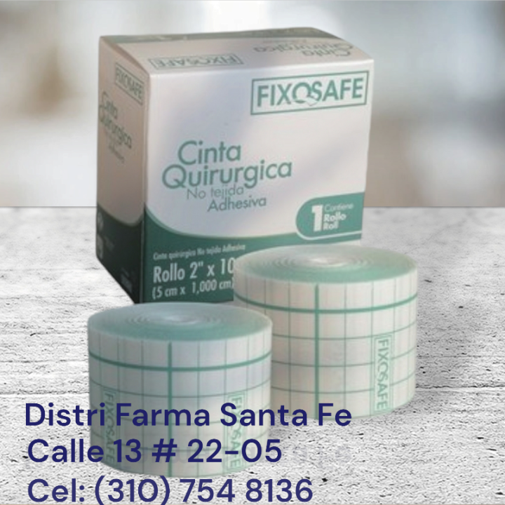FIXOSAFE CINTA QUIRURGICA 2"X 10 METROS (GRANDE)