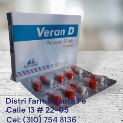 VERAN D CAJA X 10CAPSULAS ANGLO (PIROXICAM)